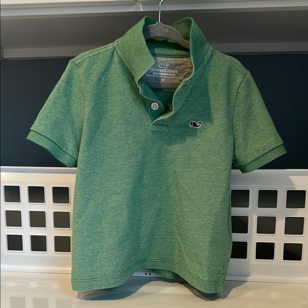 Vineyard Vines Kids Green Polo Shirt